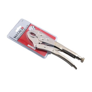 pliers 10" CURVED JAW MATALL LOCKING PLIER Hand tools Hardware hand tools คีม คีมล็อค ปากโค้ง MATALL LP010 10 นิ้ว สีเงิ