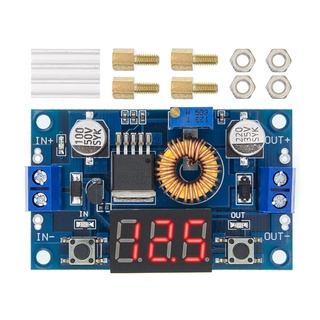 บอร์ดปรับแรงดันลง 5A high-power 75W DC-DC adjustable step-down buck converter module with voltmeter โวลต์มิเตอร์ XL4015