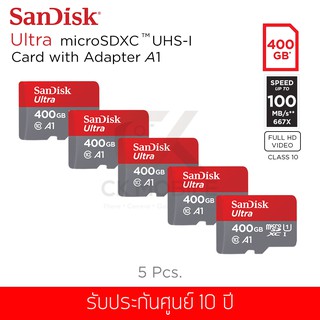 เมมโมรี่การ์ด Sandisk Ultra MicroSDXC A1 400GB 100 MB/S UHS-1 Class 10 (SDSQUAR-400G-GN6MA)