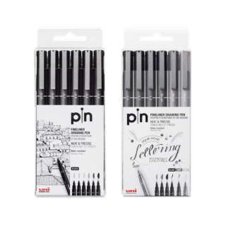UNI ปากกาตัดเส้น UNI ไฟน์ไลน์หัวเข็ม PIN-200(S)