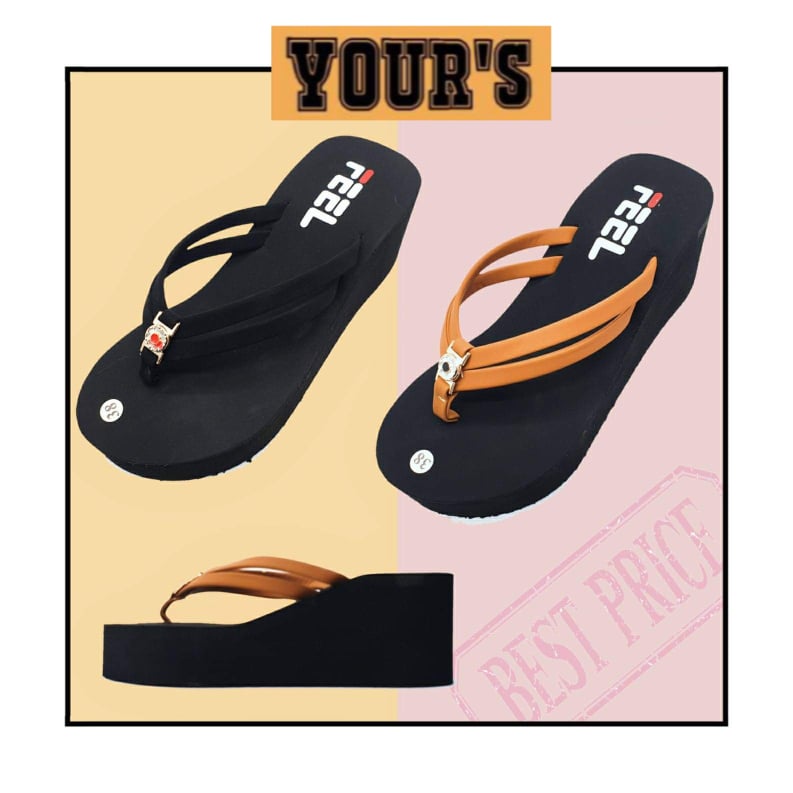 YOURS Lady Wedges Shoes l 2 สี 7CM