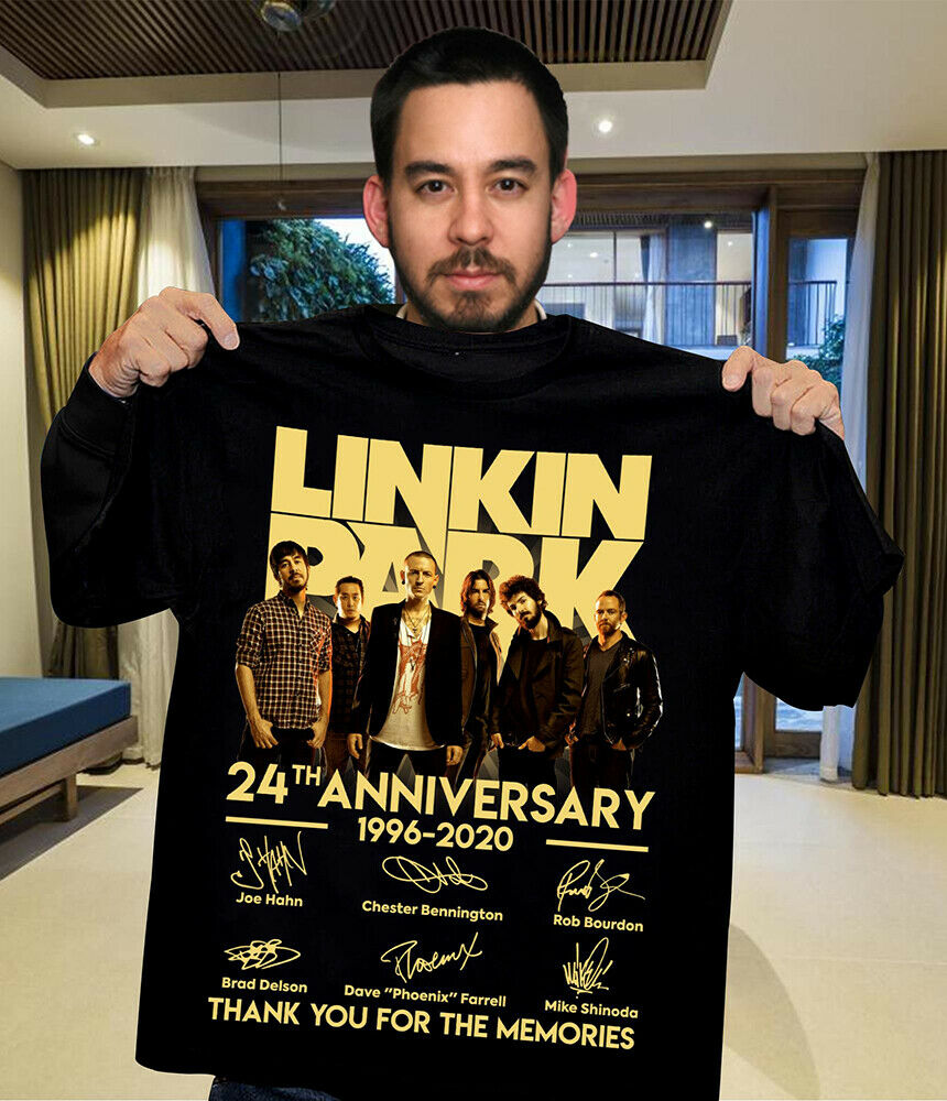 Linkin Park Rock Band 24Th Anniversary 1996 2020 Signature T Shirt ...