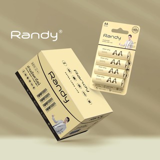 [ซื้อ2แผง แถม1แผง] Randy Battery Alkaline ถ่านอัลคาไลน์ AA แบตเตอรี่ ความจุสูง ถ่าน วิทยุ ของเล่น ไฟฉาย นาฬิกา  รีโมท