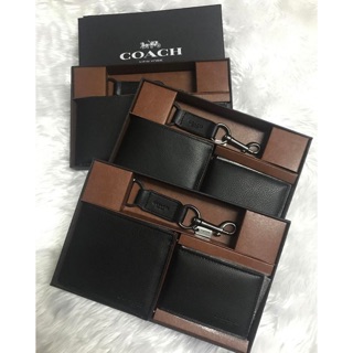 Coach walletmen set กระเป๋าสตางค์ผู้ชาย