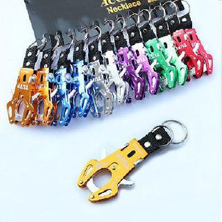 Tiger Hook Lock Carabiner Clip Hiking Tool Keychain Ring