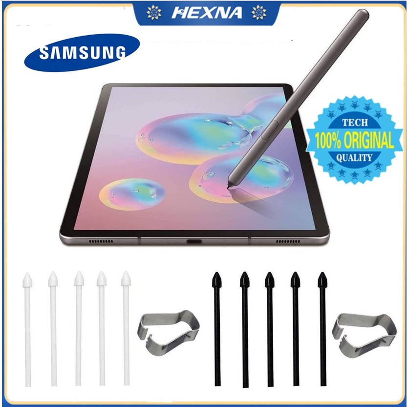 [Hexna] หัวปากกาสไตลัส แบบเปลี่ยน สําหรับ Samsung Tab S6 Lite P610 P615 S7 S7+ S7 FE S9 S9+ S9 FE S6 T860 Galaxy Note 20 10 S23 ultra S24 ultra 5 ชิ้น ต่อชุด