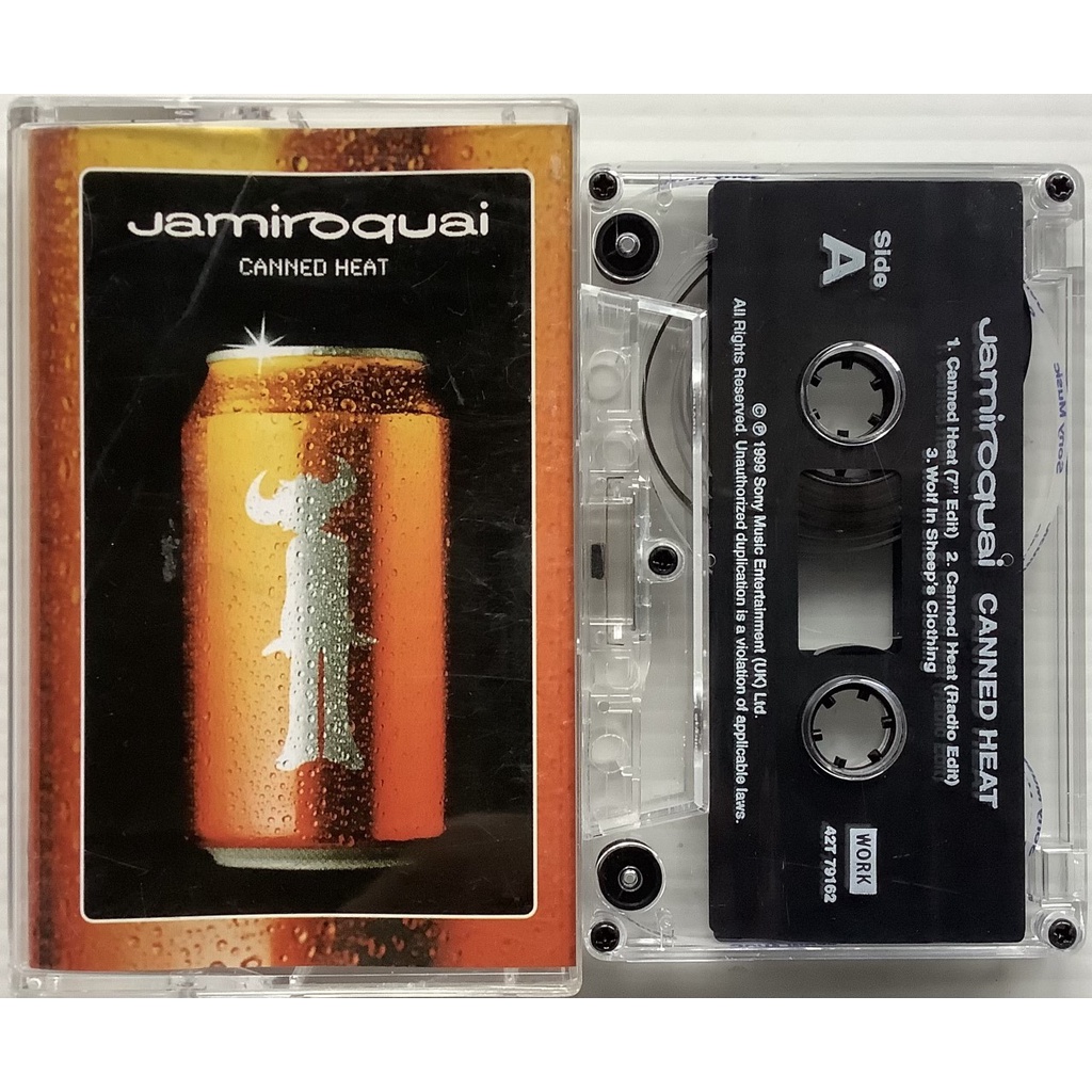 Cassette Tape เทปคาสเซ็ตเพลง Jamiroquai Canned Heat 5 Tracks Maxi Single ลิขสิทธิ์