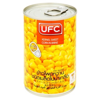 🚚สุดพิเศษ!!✅ ยูเอฟซี ข้าวโพดหวานชนิดเมล็ดในน้ำเกลือ 410กรัม UFC Kernel Sweet Corn in Brine 410g