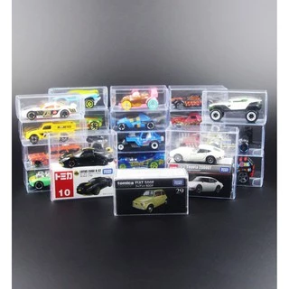 กล่องพลาสติกใส (แพ็คละ5ใบ) ใส่รถTomica Hotwheel Majorette หรือขนาด1/64 กล่องโชว์โมเดลรถ 1/64