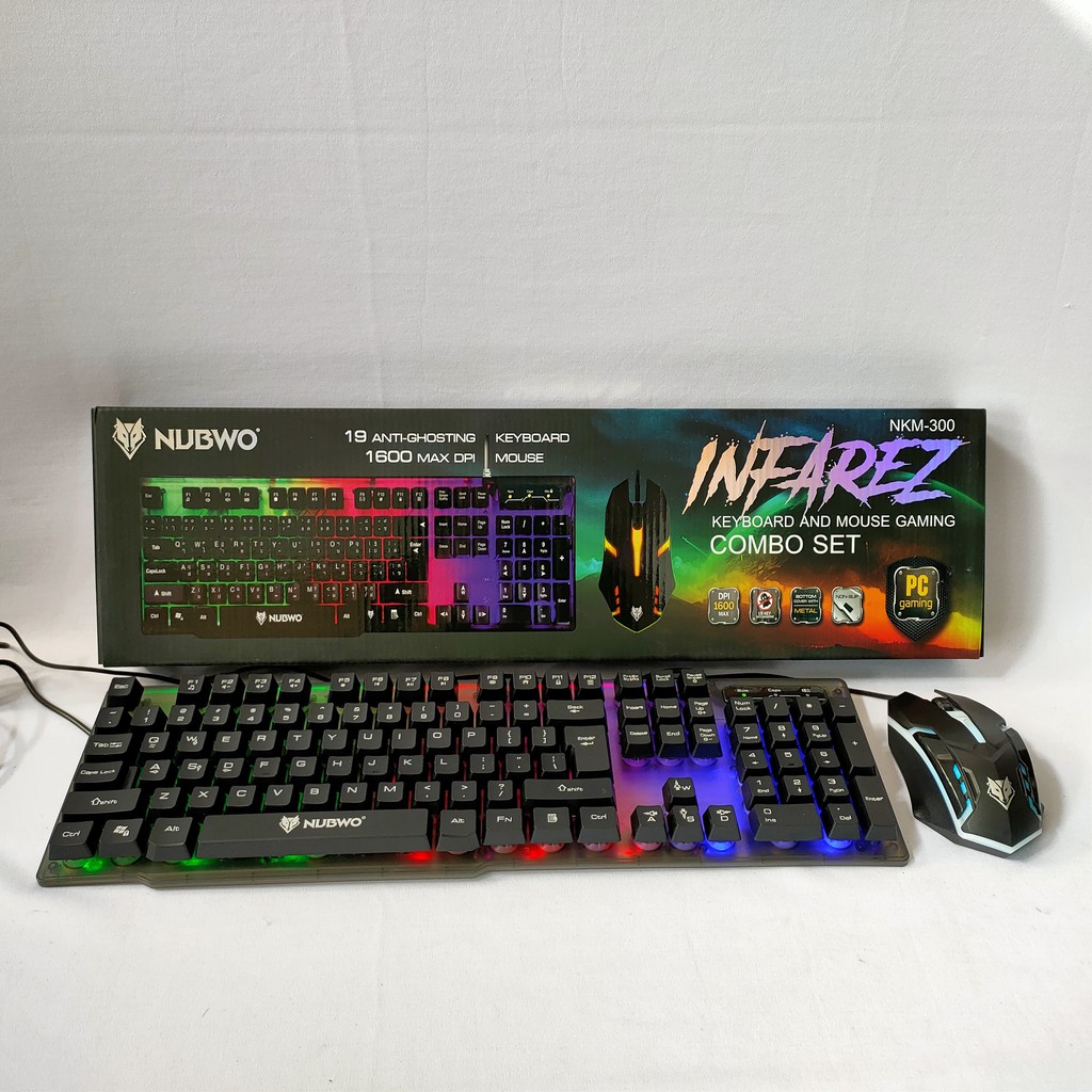 Nubwo Keyboard Mouse Combo Gaming Inez NKM-300