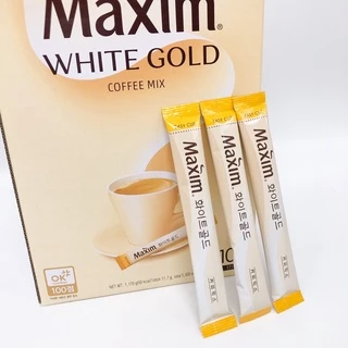 กาแฟเกาหลี Maxim Mocha Gold Mild - White Gold 1 กล่อง 100 ซอง ของแท้ 100% กาแฟแม็กซิม 맥심
