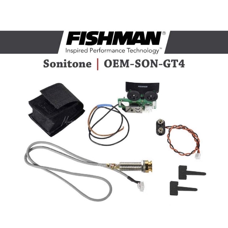 💋💋Fishman Sonitone Onborad Preamp System  For Acoüstic  Guitar(OME-SON-GT4)ของแท้!!!100%คุณภาพเสียงร