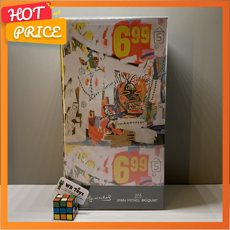 🌈Bearbrick พร้อมส่ง🌈 Andy Warhol x Jean-Michel Basquait #4 ขนาด 400% แบร์บริก ของแท้ 100%  Be@rbrick