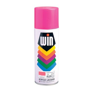 🔥สินค้าขายดี!! สีสเปรย์สะท้อนแสง WIN รุ่น F6 ขนาด 400 ซีซี สีชมพู