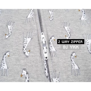 Zuper Mom 0-24 เดือน ชุดหมีเด็กอ่อน ซิป รุ่น 2 WAY ZIPPER บอดี้สูทเด็กอ่อน ชุดเด็กแรกเกิด บอดี้สูทหุ้มเท้า no.9003