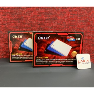 กล่องฮาร์ดดิสก์ 2.5’’ SATA OKER 2568,USB3.0 (Blue) OKER