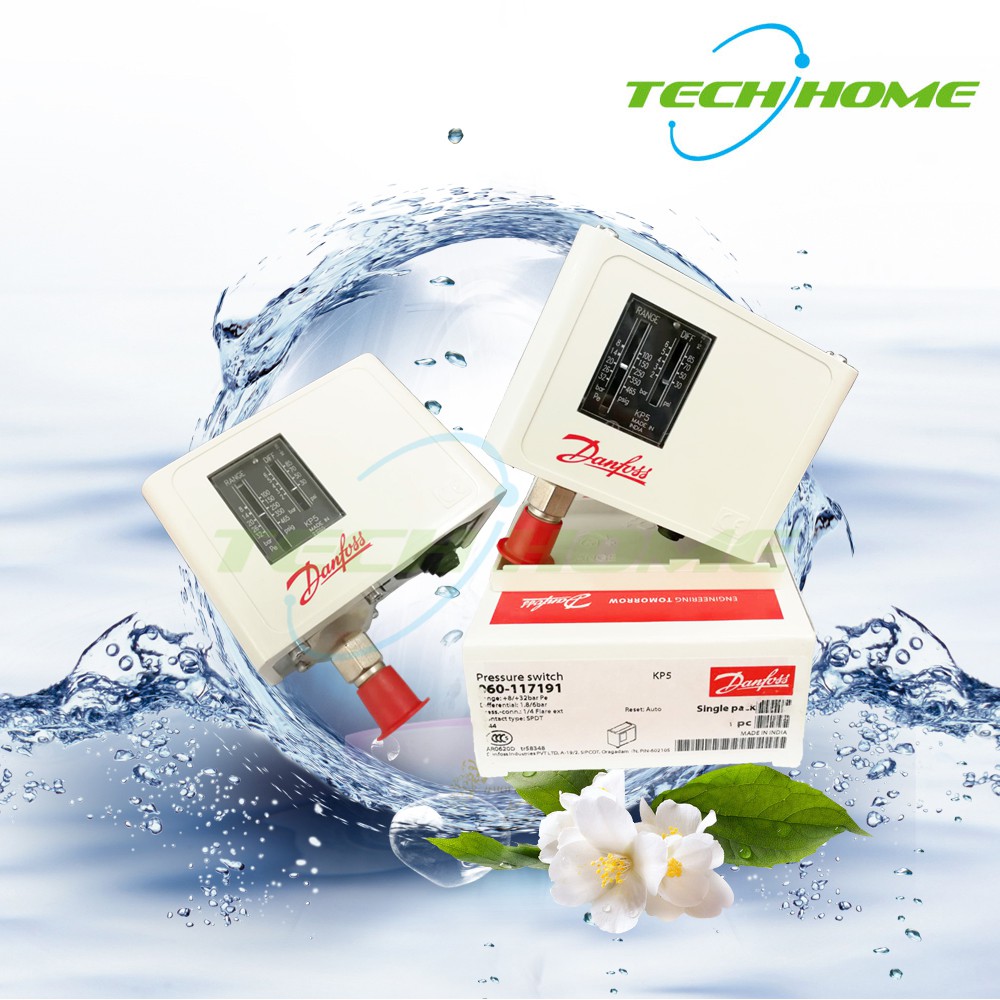 "DANFOSS" KP5 (060-117191) Pressure Switch {8 - 32 Bar} # รุ่นใหม่ ของแท้ 100%