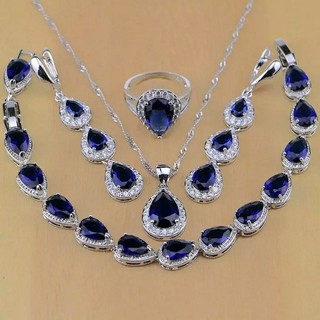ชุดเครื่องประดับธีมสีน้ำเงินพร้อมส่งจร้า!!!