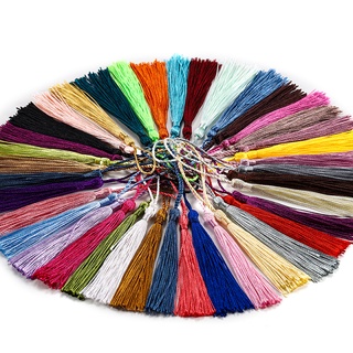 พู่ไหมพรม 10-30ชิ้น 45+70มม. สีหลากหลาย สำหรับ DIY งานประดับ