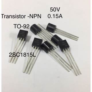 20ชิ้น 2SC1815 2SC1815L Transistor- NPN 50V 0.15A TO-92 ทรานซิสเตอร์ ใหม่แท้คุณภาพดี อะไหล่วงจรอิเล็กทรอนิกส์