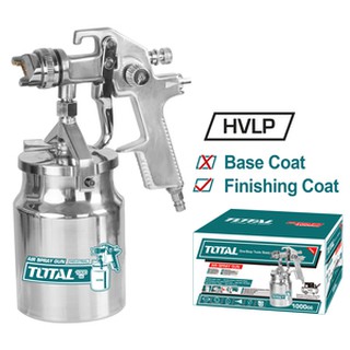 Total กาพ่นสี กาล่าง 1000 ซีซี หัวพ่น 1.4 มม. ระบบ HVLP รุ่น TAT11004 ( HVLP Spray Gun )