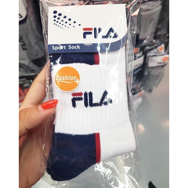 ถุงเท้า FILA Sport Sock Cushion ข้อโลโก้ ของแท้