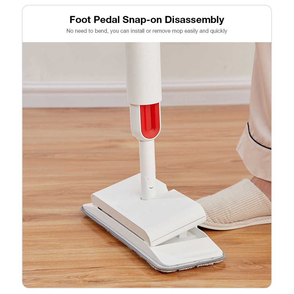พร้อมส่ง Smart Deerma Water Spray Mop TB500/TB900 ไม้ม๊อป ไม้ถูพื้น มีระบบพ่นน้ำทำความสะอาดคราบ หัวฉีดน้ำแบบสเปรย์ - รูปที่ 5