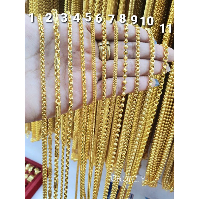 สร้อยคอ หนัก1บาท งานตะขอปั๊ม ราคาโรงงาน ใส่แทนของจริงได้ไม่มีใครรู้.....