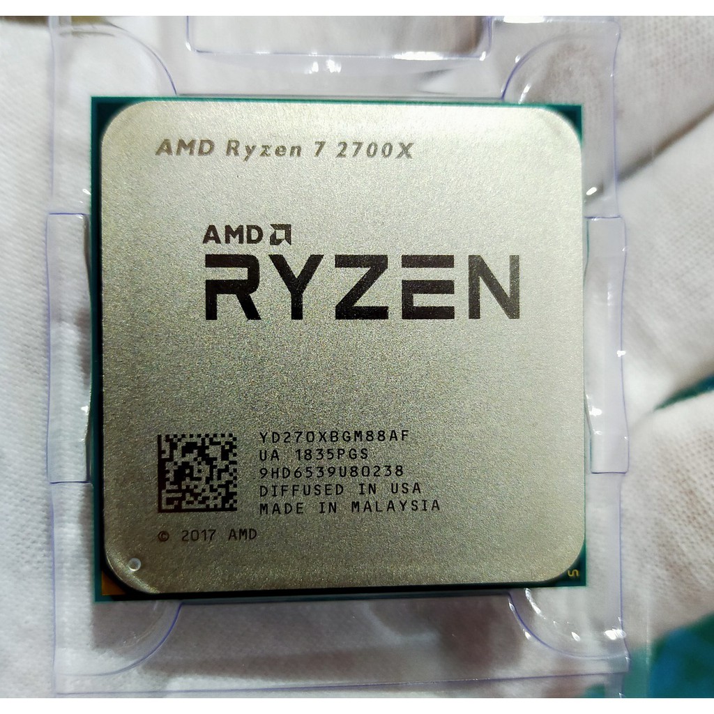 AMD Ryzen 7 2700X 8C/16T 3.7GHz (Boost 4.3GHz) R7 2700X AM4 (มือ 2 ...
