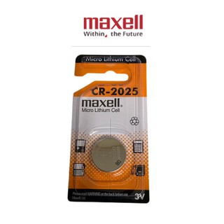 ถ่านกระดุม ถ่านนาฬิกา ถ่านรีโมท Maxell CR2025 (3V) แพคกิ้งเม็ดเดี่ยว