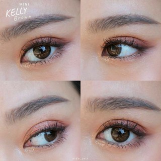 💥ขายดี💥 คอนแทคเลนส์ คิตตี้คาวาอิ รุ่น Mini Kelly Brown / gray ลายเนียนๆ