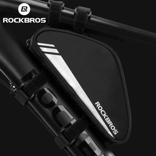 Rockbros กระเป๋าใส่โทรศัพท์มือถือ ทรงสามเหลี่ยม สะท้อนแสง 0.7 ลิตร อุปกรณ์เสริม สําหรับติดอานรถจักรยาน MTB