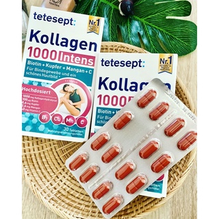 ✅tetesept Collagen 1000 Intens รวมคอลลาเจน 1,000 มก.+vitc+biotin