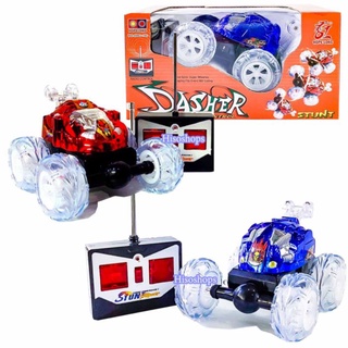 DASHER RADIO CONTROL CAR รถบิ๊กฟุต รถบังคับ รถตีลังกา รถบังคับพลิกตัวตีลังกา ใส่ถ่าน มีแสง มีไฟ น่าเล่นมากๆค่ะ Toy World