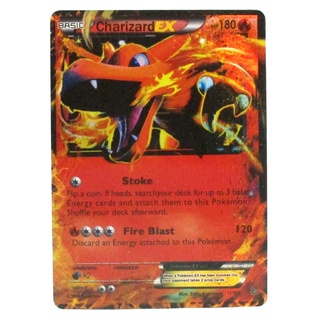 Charizard EX Card ลิซาร์ดอน 11/106 Pokemon Card Gold Flash Light (Glossy) ภาษาอังกฤษ