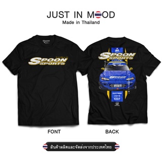 เสื้อยืดสีขาว236 เสื้อยืดลาย SPOON Sports สุดคูล... Made in Thailand คุณภาพเยี่ยมS-4XL