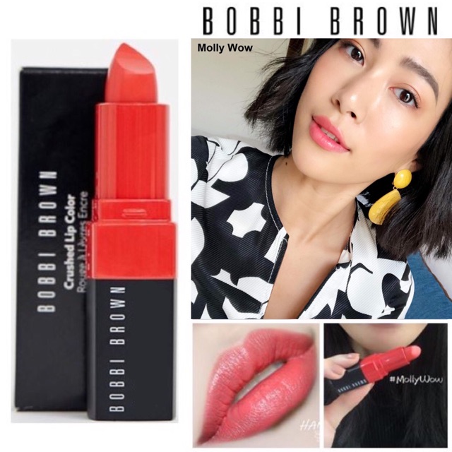 จากเค าเตอร ไทย แท 100 ขนาดจร ง Bobbi Brown Crushed Lip Color ส Molly Wow ขนาดจร ง 3 4 G Shopee Thailand