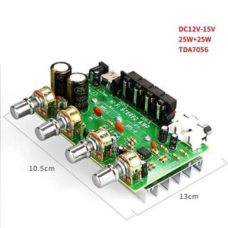 บอร์ดแอมป์เปลือยกำลังขับรวม 50 วัตต์ มีปลั๊ก DC สำหรับต่อไฟเข้าแถมให้