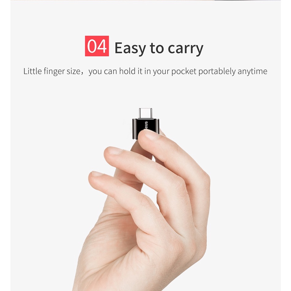 Baseus อะแดปเตอร์แปลง USB เป็น Type c OTG USB-c ตัวผู้ เป็น Micro USB Type-c ตัวเมีย สําหรับ Macbook Samsung S20 USBC OTG