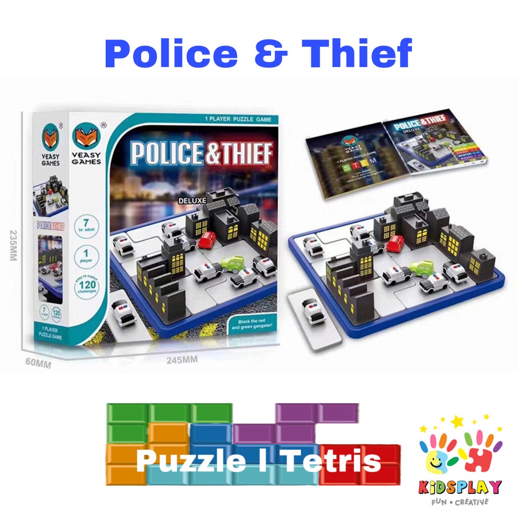 **พร้อมส่ง**ของเล่น STEM เกมฝึกสมอง โปลิศจับขโมย Police & Thief สำหรับเด็ก 7 ขวบขึ้นไป