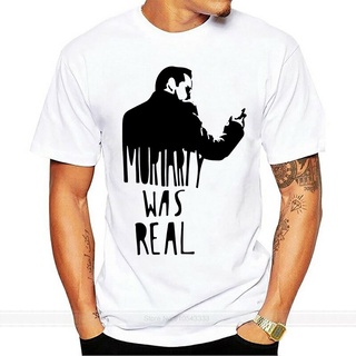 T-shirt  เสื้อยืดลําลอง แขนสั้น พิมพ์ลาย Moriarty Was Real &amp; Quot เหมาะกับของขวัญ แฟชั่นฤดูร้อน สไตล์คลาสสิก สําหรับผู้ช