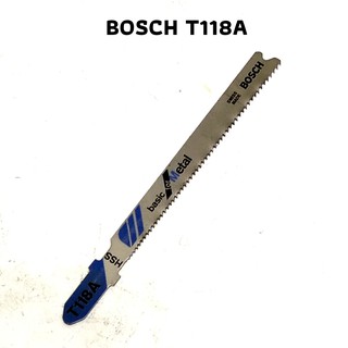 ใบเลื่อยจิ๊กซอ T118A ตัดเหล็ก Bosch HSS จำนวน 1 ใบ