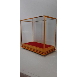 ตู้กระจกครอบพระขนาดตู้7.5×4×6นิ้วสี่เหลี่ยมใส
