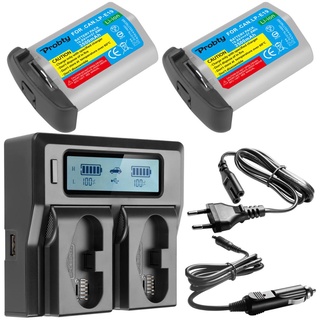 LP-E19 LP-E19 / LP-E4N Battery with LCD Dual Slot Fast Charger for Canon EOS 1DX / 1D X Mark II / 1Ds Mark III / 1D Mark