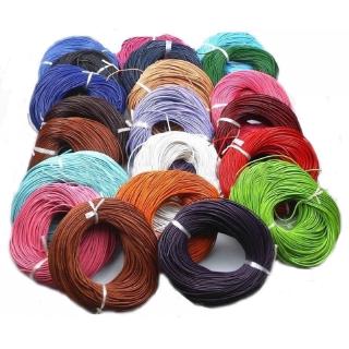 5m Fashion Real Leather Rope String Cord Necklace Charms for Jewelry Making Diy 1.0mm 1.5mm 2.0mm 3.0mm Any Color