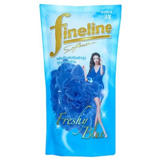 ผลิตภัณฑ์ปรับผ้านุ่ม Fineline(ไฟน์ไลน์) กลิ่น เฟรชชี่ บลู ชนิดเติมขนาด 600 มล. ของแท้ 100%