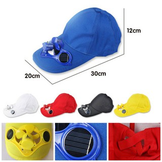 หมวกแคปหมวกแก๊ปพร้อมพัดลมระบบโซลาเซลล์ Solar Cell Cap