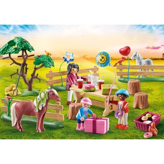 Playmobil 70997 Horse Farm Pony Farm Birthday Party แอ็คชั่นฟิกเกอร์ ฟาร์มม้า ปาร์ตี้วันเกิดโพนี่ฟาร์ม