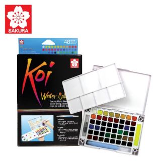 สีน้ำก้อน Sakura Koi Water Color Set 24 สี + พู่กันเติมน้ำ