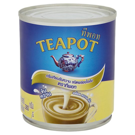 TEAPOT นมข้น ทีพอท ครีมเทียมข้นหวาน 380 กรัม 1 ลัง (48 กระป๋อง) ราคา ถูกที่สุด ดีลบีเคเค แกลเลอรีภาพที่ 2